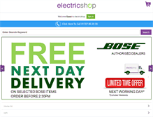 Tablet Screenshot of electricshop.com